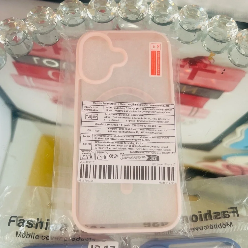 iPhone 17 case Stylish Pink and Blue Phone Cases choose one